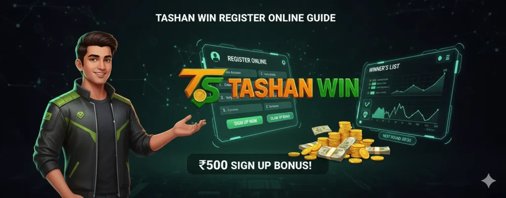 “Tashan Win bonus offer page – promotional banner for bonuses”