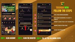 “Tashan Win registration page – online gaming account signup interface”